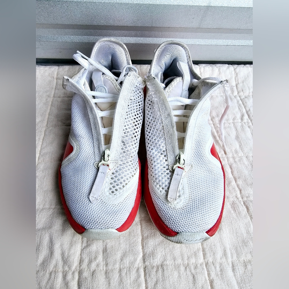 NIKE PG 4 TB PAUL GEORGE TEAM BASKETBALL WHITE RED Men:Sz 7.5 Women:Sz 9 - Picture 4 of 7